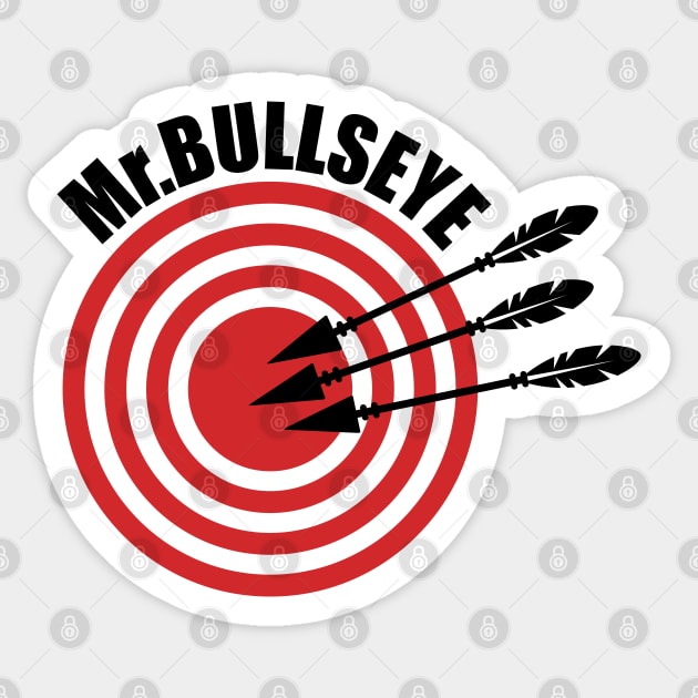 Mr. Bullseye Sticker by designgoodstore_2